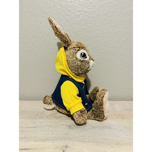 RARE Dan Dee Peter Rabbit 22” Plush In Yellow Hoodie & Blue Vest - Picture 4 of 6